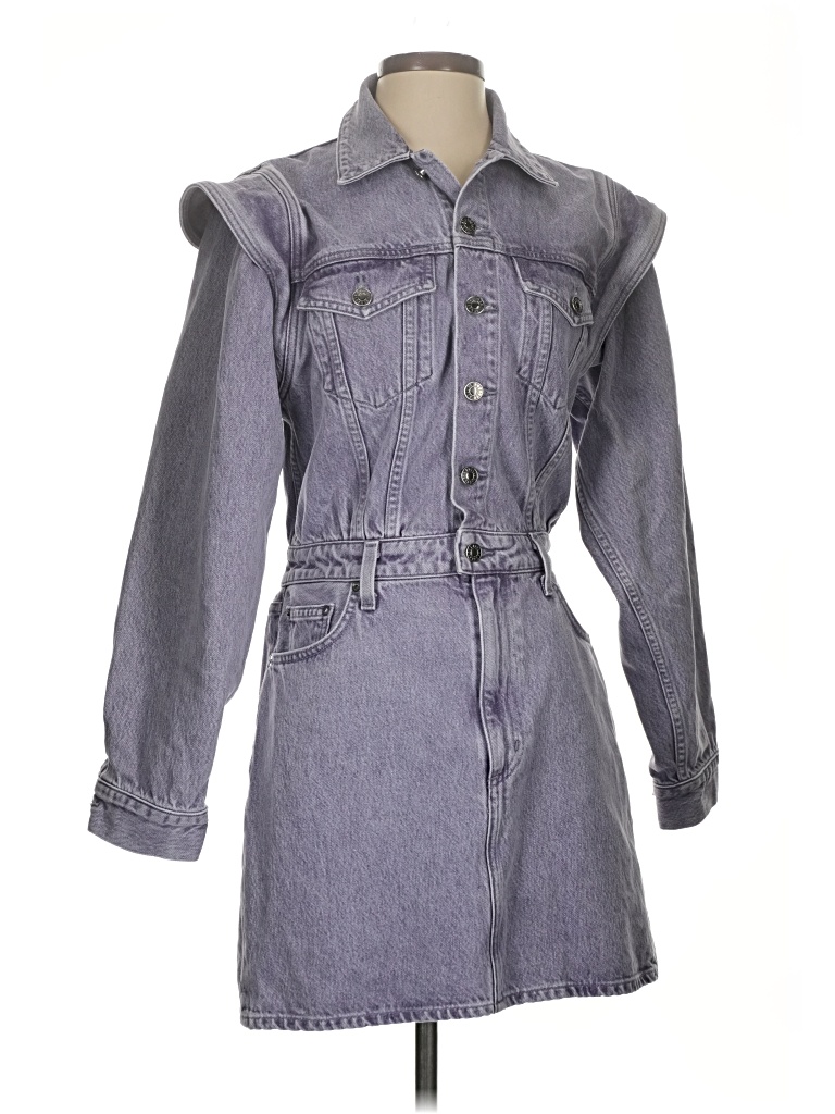 Pre-owned Agolde Casual Dress In Gray