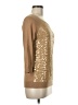 Ann Taylor LOFT Outlet Metallic Tan Gold Pullover Sweater Size Med Petite - photo 4