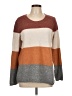 Pinque Color Block Brown Pullover Sweater Size L - photo 1