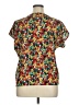 Shein 100% Polyester Floral Gold Short Sleeve T-Shirt Size XL - photo 2