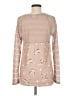 One September Animal Print Tan Long Sleeve Blouse Size M - photo 2
