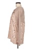 One September Animal Print Tan Long Sleeve Blouse Size M - photo 5