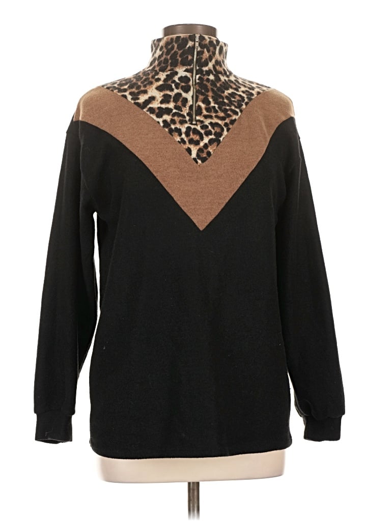 Pre-owned Bibi Pullover Sweater In Black