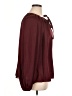 Gibson Latimer 100% Polyester Burgundy Long Sleeve Blouse Size XL - photo 4