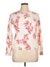 AVA PAIGE Floral Ivory Pullover Sweater Size XL - photo 1