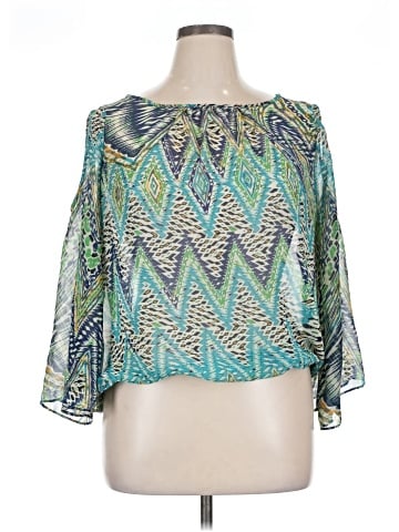 Beige by ECI 3/4 Sleeve Blouse (view 1)