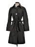 Tory Burch 100% Polyester Green Trenchcoat Size 2 - photo 1