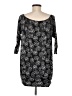 Lux 100% Polyester Black 3/4 Sleeve Blouse Size M - photo 2