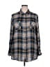 BD Collection 100% Rayon Plaid Blue Long Sleeve Button-Down Shirt Size 2X - photo 1