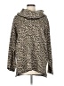 Calvin Klein 100% Acrylic Animal Print Tan Poncho Size L - photo 1