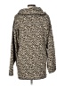 Calvin Klein 100% Acrylic Animal Print Tan Poncho Size L - photo 2