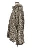 Calvin Klein 100% Acrylic Animal Print Tan Poncho Size L - photo 5
