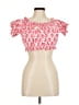 Aish Pink Short Sleeve Blouse Size M - photo 1