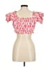Aish Pink Short Sleeve Blouse Size M - photo 2
