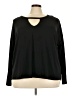Eyeshadow Black Long Sleeve Top Size 3X - photo 1