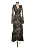 Topshop 100% Polyester Animal Print Black Cocktail Dress Size 4 - photo 1