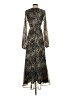 Topshop 100% Polyester Animal Print Black Cocktail Dress Size 4 - photo 2