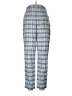 Ruff Hewn 100% Cotton Plaid Blue Casual Pants Size 8 - photo 1
