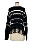 Aqua 100% Acrylic Stripes Black Pullover Sweater Size XS - photo 1