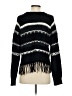 Aqua 100% Acrylic Stripes Black Pullover Sweater Size XS - photo 2