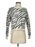 Yes Lola Animal Print Silver Gray Pullover Sweater Size XS - photo 1