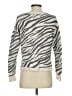 Yes Lola Animal Print Silver Gray Pullover Sweater Size XS - photo 2
