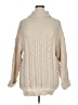 Unbranded 100% Polyester Ivory Turtleneck Sweater Size 1X - photo 1