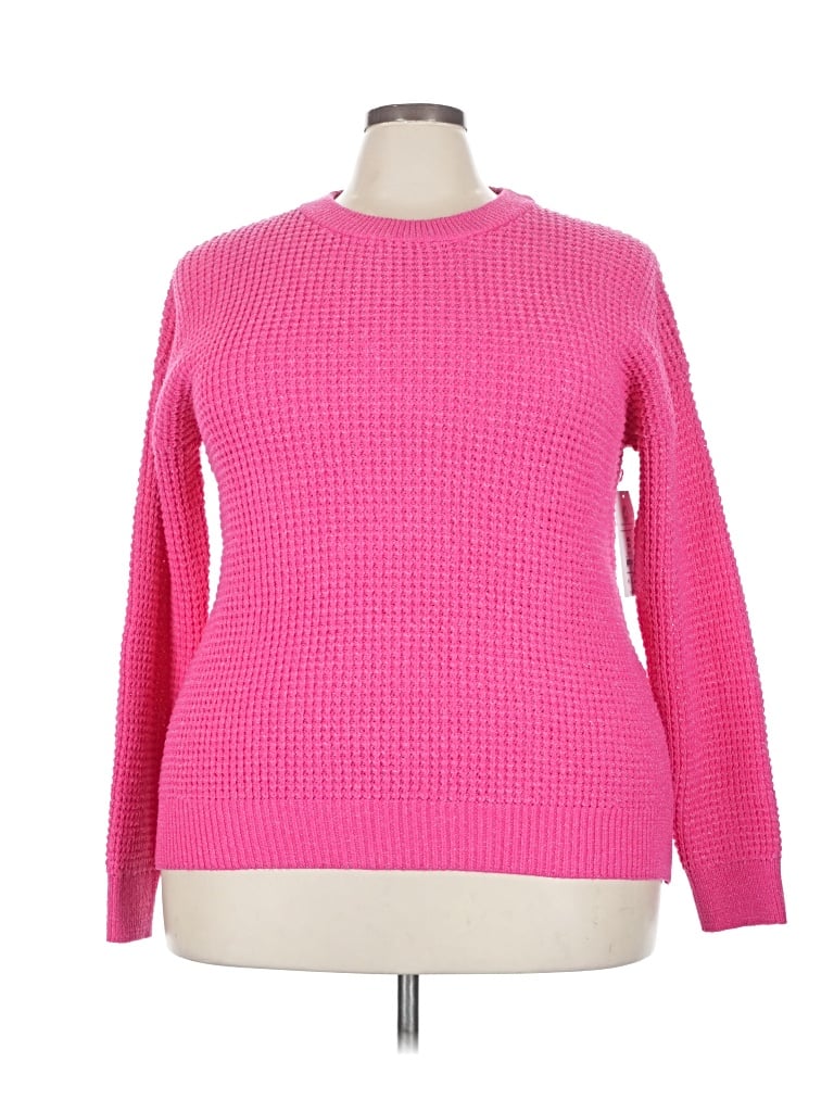 Time And Tru Pullover Sweater In Pink