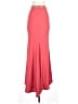 Alyce 100% Polyester Solid Red Formal Skirt Size 00 - photo 2
