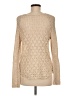 Poof! Metallic Tan Pullover Sweater Size M - photo 2