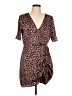 Sanctuary 100% Polyester Animal Print Brown Casual Dress Size 10 - photo 1