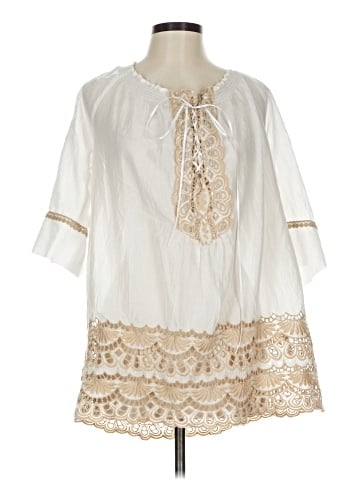 Boston Proper 3/4 Sleeve Blouse (view 1)