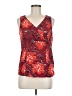 Talbots 100% Polyester Red Sleeveless Blouse Size 6 - photo 1