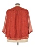 St. John's Bay 100% Polyester Red 3/4 Sleeve T-Shirt Size 3X - photo 2