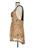 A.L.C. 100% Silk Tan Casual Dress Size M - photo 5