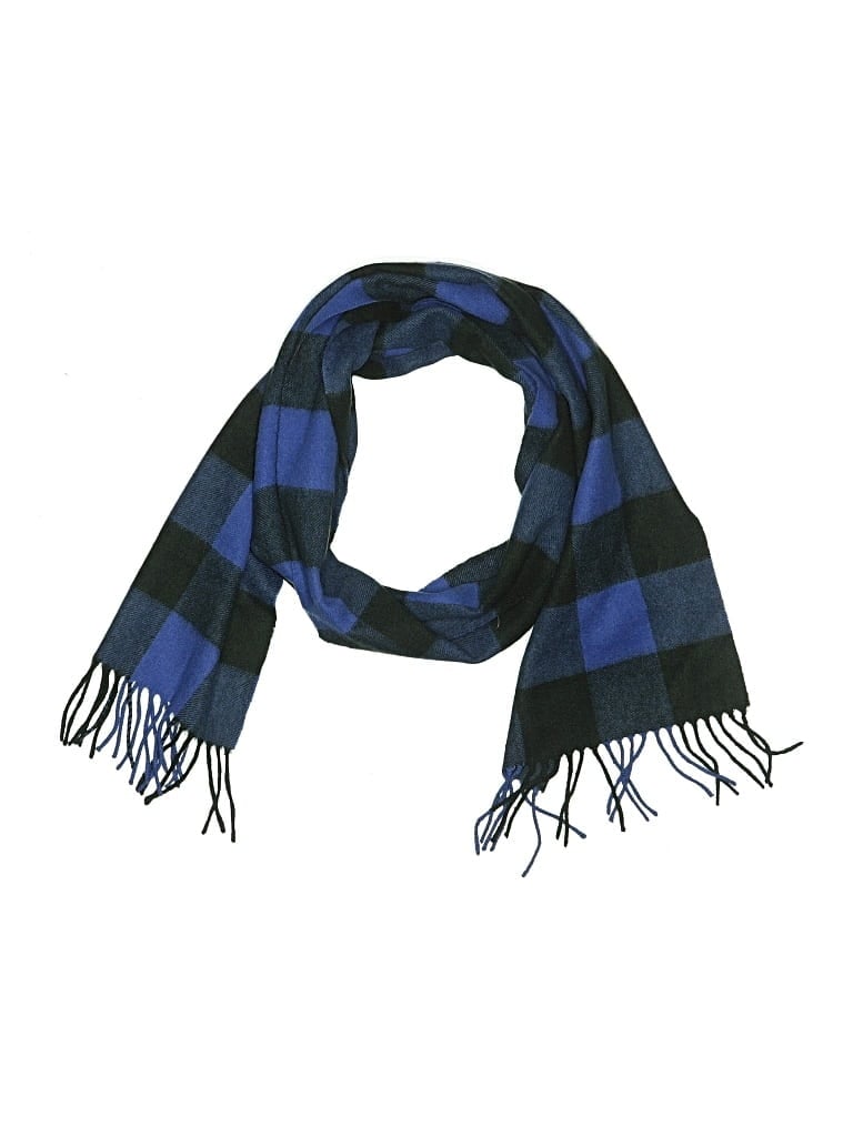 Pre-owned Uniqlo Cashmere Scarf In Blue