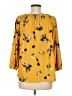 MELLODAY Yellow 3/4 Sleeve Blouse Size M - photo 2