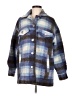 Zara Plaid Blue Coat Size M - photo 1
