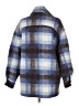 Zara Plaid Blue Coat Size M - photo 2