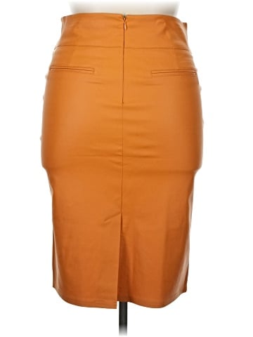 dazz Faux Leather Skirt (view 2)
