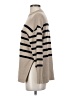 Zesica Stripes Tan Turtleneck Sweater Size S - photo 5