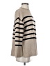 Zesica Stripes Tan Turtleneck Sweater Size S - photo 4