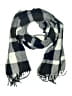Plush Plaid Gray Blue Scarf One size - photo 1