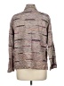 Chico's Design Tweed Gray Long Sleeve Silk Top Size Med (1) - photo 2