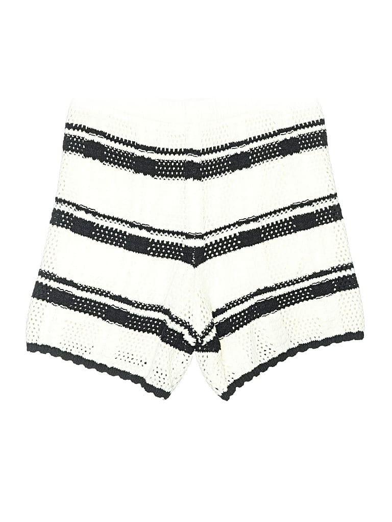 New In Shorts In White