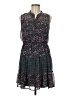 Mossimo Supply Co. 100% Polyester Paisley Black Casual Dress Size M - photo 1