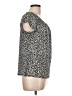 Alfani Black Short Sleeve Top Size L - photo 4
