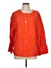 Unbranded 100% Polyester Orange 3/4 Sleeve Blouse Size L - photo 1