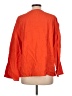 Unbranded 100% Polyester Orange 3/4 Sleeve Blouse Size L - photo 2