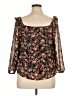 Eclair 100% Polyester Black 3/4 Sleeve Blouse Size XL - photo 2